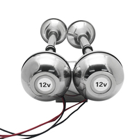 Trompettes marines simples ou doubles 12V/24V en acier inoxydable, klaxon électrique pour bateau, yacht, électronique