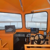 Bateau de patrouille en aluminium soudé rapide de 9 m à vendre, fabriqué en alliage durable