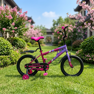 Bicicleta Infantil <span class=keywords><strong>de</strong></span> <span class=keywords><strong>16</strong></span> Pulgadas para Niñas <span class=keywords><strong>de</strong></span> 5 a 8 Años, con Pedales Ordinarios y Cuadro <span class=keywords><strong>de</strong></span> Acero, en Venta - Product Image 1
