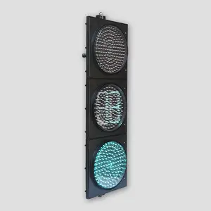 Outdoor Sign 300mm Traffic Light With Countdown Timer