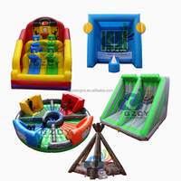 Château gonflable commercial pour le jeu interactif de duel de gladiateur de videur de sports pour les carnavals et les événements de team-building
