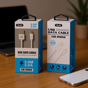 Cable de datos USB S&N de 3.0M y 3.0A con carga rápida para iPhone - Product Image 3