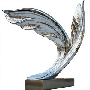 Escultura Decorativa de Acero Inoxidable Estilo Art Deco ANW2152 para Aniversario, Hecha en China, Mejora el Atractivo Visual Arquitectónico - Product Image 1