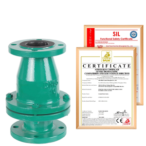 H44J-10/16C một chiều nước thải kiểm tra van cao su-lót Swing backflow preventer gang thép carbon cho nước phương tiện truyền thông - Product Image 2