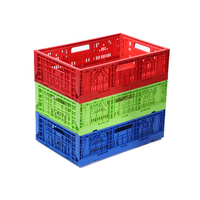 Caisse de rangement pliable de 40l, créative, en plastique, pour fruits et légumes