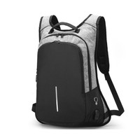 Usine nouveau Design antivol sac à dos de sport USB connecter ligne étanche doux unisexe Polyester voyage utilisation extérieure fermeture éclair lettre