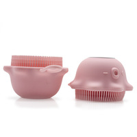 Nouvelle brosse de bain en Silicone en forme de pieuvre brosse à shampoing pour bébé à poils souples accessoire de bain créatif rechargeable