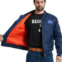 Blouson d'hiver en cuir grande taille pour hommes de marque personnalisée Bomber matelassé décontracté avec rembourrage en coton et fermeture à glissière Vêtements d'extérieur
