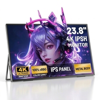 Écran portable pour console, 23,8 pouces, 4K UHD, écran tactile, pour Switch, Xbox, PS4, PS5, affichage externe pour jeux