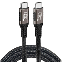Câble USB C vers C USB4 tressé 240W 40Gbps 8k60Hz pour la charge et les données, 0,2m 0,5m 1m 1,5m