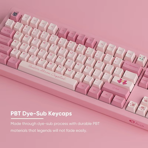 Akko คีย์บอร์ด5087B สีขาวแบบแยกได้, คีย์บอร์ดกลไกขนาดกะทัดรัดไร้สายแบบกระจายความร้อน<span class=keywords><strong>88</strong></span>ปุ่มสำหรับเกมพีซี V2 - Product Image 4