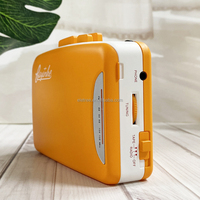 Baladeur radio FM portable convertir Cassette de musique audio en lecteur de bande compact numérique MP3 enregistreur portable avec écouteur