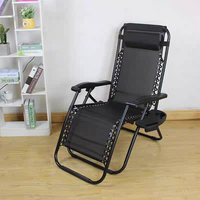 Chaise inclinable pliable portable en acier inoxydable durable, réglage multi-positions, mobilier de jardin extérieur en tissu Oxford
