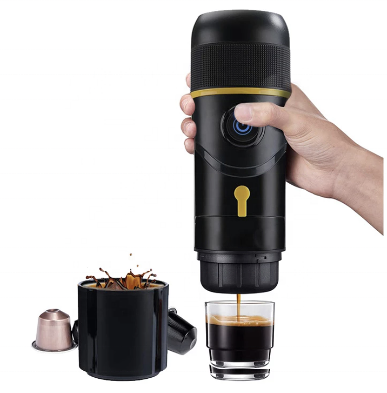 Nueva máquina de café 3 en 1 12V 60ml coche viaje camping cafetera portátil