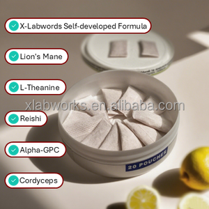 Bolsitas Nootrópicas de Champiñón Melena de León con Sabor a Menta, Cafeína <span class=keywords><strong>85mg</strong></span> para Concentración y Energía, OEM ODM X Labworks - Product Image 4