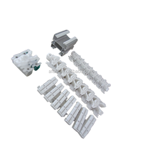Convoyeur à chaîne à broches magnétiques en plastique et acier inoxydable AS-FLEX AF103 XMTL103 pour plateau de table, forte résistance à la traction, 1 an de garantie