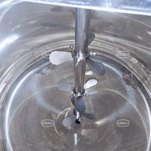 Vente chaude, mélangeur industriel en acier inoxydable 300L 500L, réservoir de mélange chauffant pour liquides, shampoing, sirop, détergent, savon liquide - Product Image 6