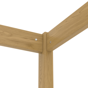 Letto a baldacchino Montessori in legno a una piazza e mezza con sponde di sicurezza, struttura letto a quattro montanti <span class=keywords><strong>per</strong></span> <span class=keywords><strong>cameretta</strong></span> bambini e bambine - Product Image 5