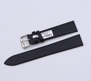 Accesorios de <span class=keywords><strong>reloj</strong></span>, correa de cuero fino de cuero genuino, tejido liso, superficie lisa, correa de hebilla de aguja, <span class=keywords><strong>pulsera</strong></span> Unisex - Product Image 1