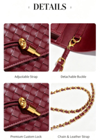 Sac à bandoulière élégant et tendance pour femme, style bohème, de luxe, avec un seul bouton, idéal pour le shopping