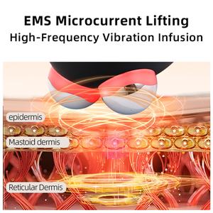 เครื่องนวดหน้าไมโครเคอร์เรนท์ 3 in 1 อุปกรณ์ปรับรูปหน้า เครื่องนวดลดเหนียงสองชั้น เครื่องนวดหน้าเพื่อการดูแลผิว - Product Image 5