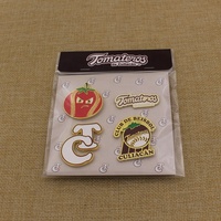 Badge personnalisé en émail argenté, logo sur mesure, thème fruit, en métal, pour broche personnalisée, attache papillon, souvenir