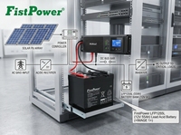 FirstPower LFP1255L 12V55Ah con BMS para Maquinaria de Jardín, RV, Energía Auxiliar, Estación Base de Seguridad, Energía de Respaldo Ininterrumpida