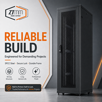 Armoire de serveur de centre de données ZTmm 42U avec porte en maille détachable, fabricant OEM personnalisé