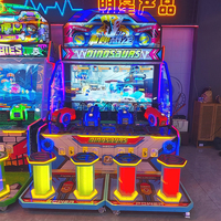 Machine de jeu d'arcade de tir de balles pour 4 joueurs, modèle Metal Mech Dino, à monnayeur, équipement de divertissement commercial pour enfants, direct usine