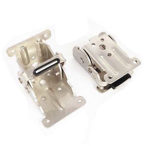 Furniture <b>Hinge</b> 4 Mm Iron <b>Spring</b> <b>Hinge</b> Surface Mount Silver Color Minimalist Design Durable Antirust - Product Image 2