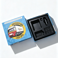Boîte de jeu rigide de luxe imprimée en couleur CMYK, emballage en carton 1200 g/m² avec plateau blister PS personnalisé pour jeux de société