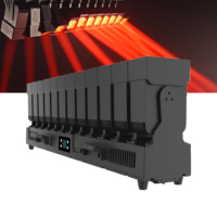Barre de projecteurs LED étanche IP65 12x60W avec faisceau oscillant, zoom, wash et matrice, tête mobile auxiliaire, effet single wobble pour scène