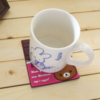 Dessous de verre en caoutchouc personnalisés de toutes formes Tasse en PVC souple Boisson Sous-verre en silicone avec votre logo