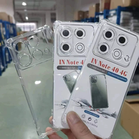 Funda transparente de TPU transparente a prueba de golpes de 1,5mm para Infinix Zero 40 5G GT20 PRO Spark 20 Pro
