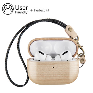 Fashionable Style Bamboo Shockproof Cover for Pro 1 2 <strong>2nd</strong> Wooden Wood Charging <strong>Airpods</strong> 3rd <strong>Generation</strong> <strong>Case</strong> - Product Image 4