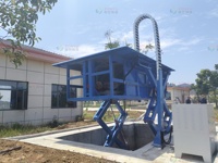 Station de compactage des déchets souterrains (élévation latérale) pour l'assainissement urbain et une exploitation à faible coût