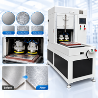Machine de polissage et de rectification automatique des surfaces métalliques, finition à motif fragmenté flocon de neige pour acier inoxydable, aluminium, cuivre