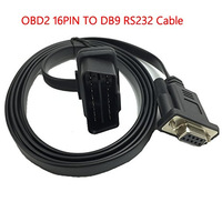 Cable adaptador de puerto serie OBD2 de 16 pines a DB9 RS232