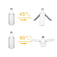 Ampoule en forme de ventilateur SMD à 180 degrés, haute luminosité 2600 lumens, 26W AC220-240V, culot E27, pour intérieur, chambre, salon, CRI80 6500K