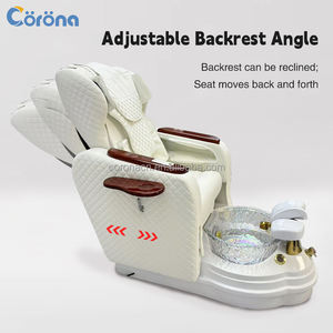 <span class=keywords><strong>Sillón</strong></span> de <span class=keywords><strong>Pedicura</strong></span> Spa <span class=keywords><strong>Profesional</strong></span> con Bañera de Hidromasaje para Pies, Respaldo Ajustable y Sistema de Chorro Sin Tubería para Salón de Belleza de Lujo - Product Image 6