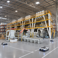 Centrale de mélange de mortier sec multi-configurations pour adhésif mural et plâtre, machine automatique de dosage par lots, expédition rapide, OEM