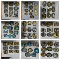 JULUN – Nouvelle collection de boucles de ceinture en alliage de zinc lisse, style western, avec tête de bòte, accessoires en bronze pour l'équitation et l'élevage.