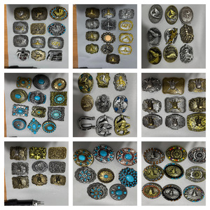 Boucles de Ceinture Tête de Vache Western en Alliage de Zinc Lisse Variées, Accessoires Plaqués Bronze pour Soins des Chevaux et Bovins - Product Image 4