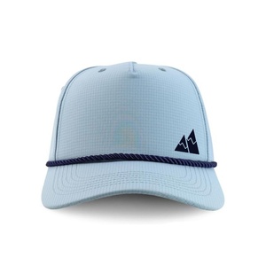 Casquette de camionneur à bord incurvé en nylon imperméable structuré à 5 panneaux avec logo imprimé de haute qualité unisexe pour les sports de plein air - Product Image 2