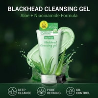 Gel d'aloe vera pur naturel hydratant et apaisant pour le visage, nettoyant en profondeur les points noirs et anti-acné, vente en gros
