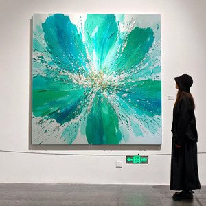 Hand Painted Oil Painting Abstract Floral <b>Art</b> 3D Visual Effect For Living Room And Dining Room Decorative Wall <b>Art</b> - Product Image 1