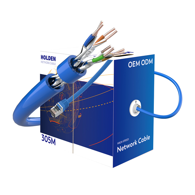 Cat6a Pure Copper Network Cable Awg 23 24 Cat6 Cat7 Network Lan Cable