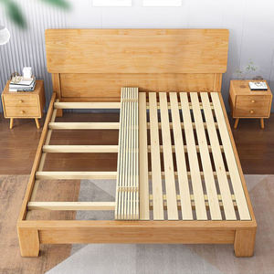 Conception spéciale de <span class=keywords><strong>lit</strong></span> panneau de bois massif à plateforme en bois massif largement utilisé pour chambre à coucher - Product Image 2