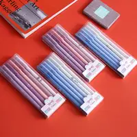 Morandi conjunto de canetas em gel, caixa de 6 canetas de carbono encaixotadas em cores com seis pacotes