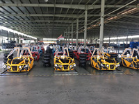 Kandi 150cc 200cc Buggy tout-terrain à essence 4 temps biplace automatique pour adultes, kart à pédales 12V 4 temps